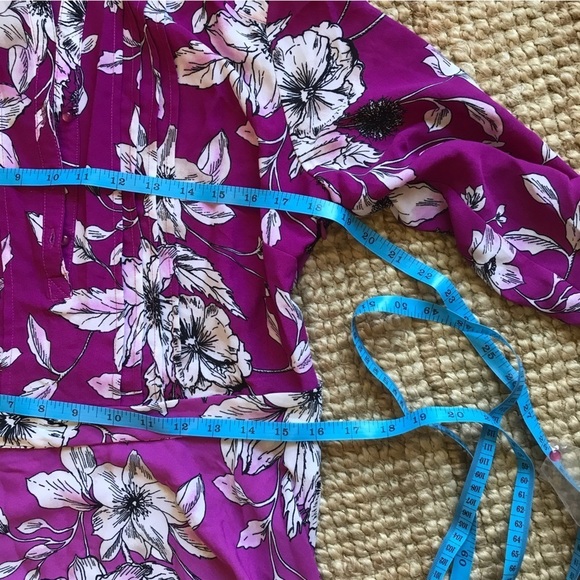 NANETTE Lepore floral ombré belted long sleeve dress. New with tags. - Picture 10 of 11